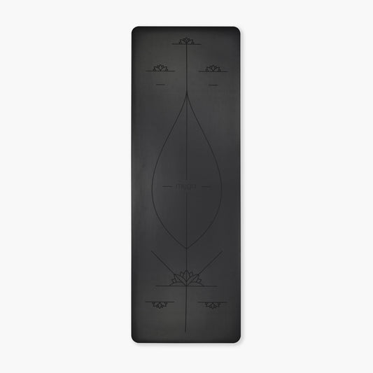 Yoga Ausrichtungs-Matte - Schwarz