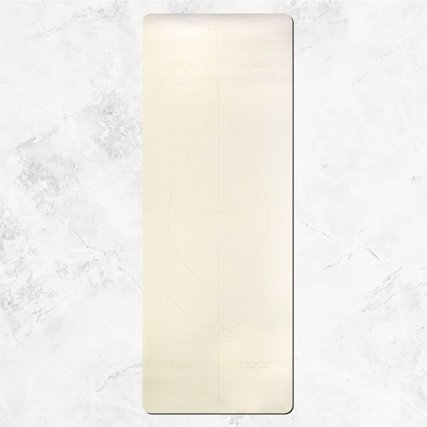 Yoga Ausrichtungs-Matte - Creme