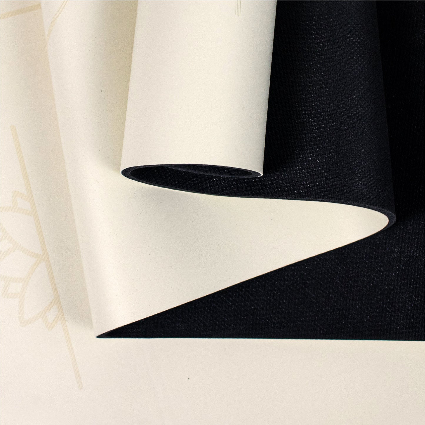 Yoga Ausrichtungs-Matte - Creme