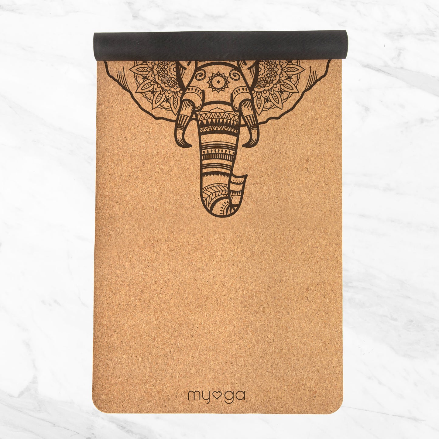 Extra Large Cork Yoga Mat - Elephant