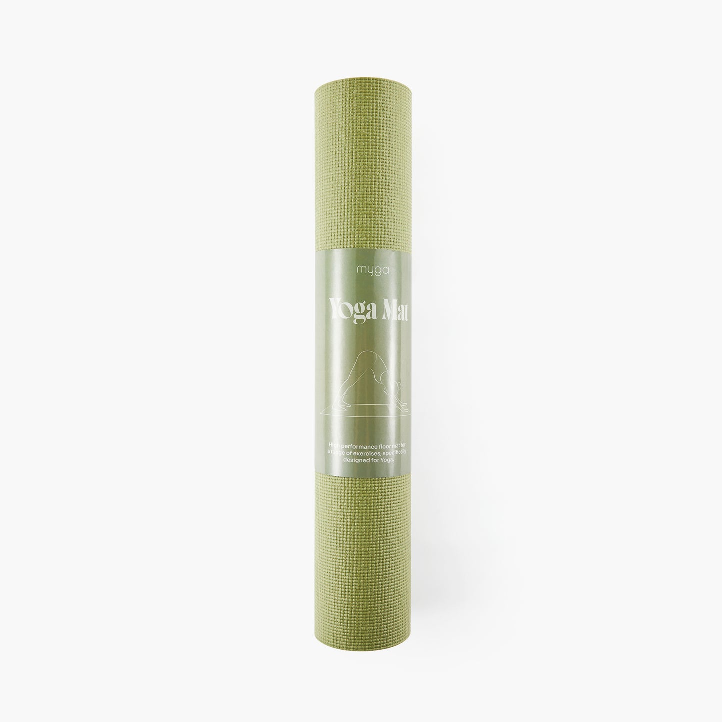 Yogamatte - Moosgrün- Rutschfeste Übungsmatte für Yoga & Fitness