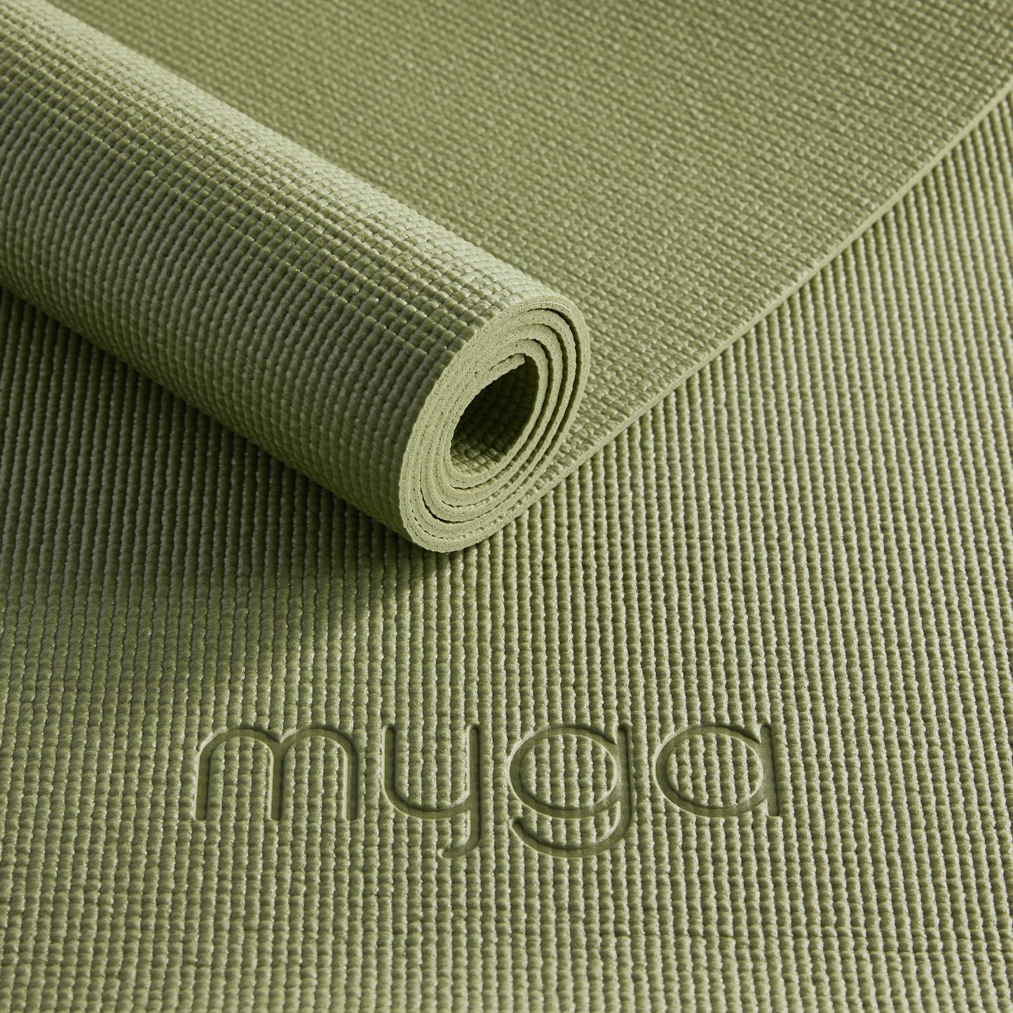 Yogamatte - Moosgrün- Rutschfeste Übungsmatte für Yoga & Fitness