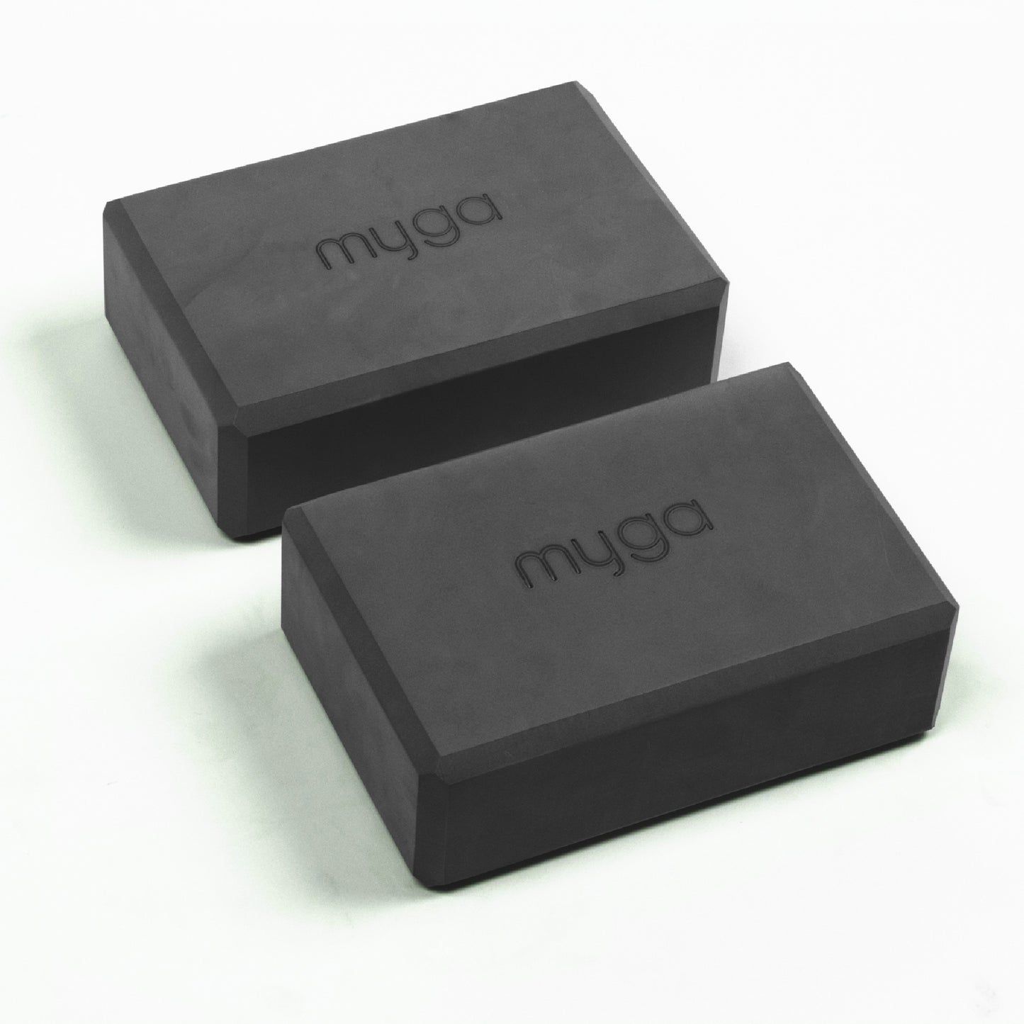 Yogablock - Schwarz - 2er Set
