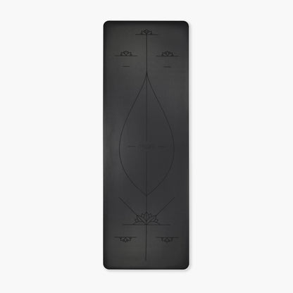 Yoga Ausrichtungs-Matte - Schwarz