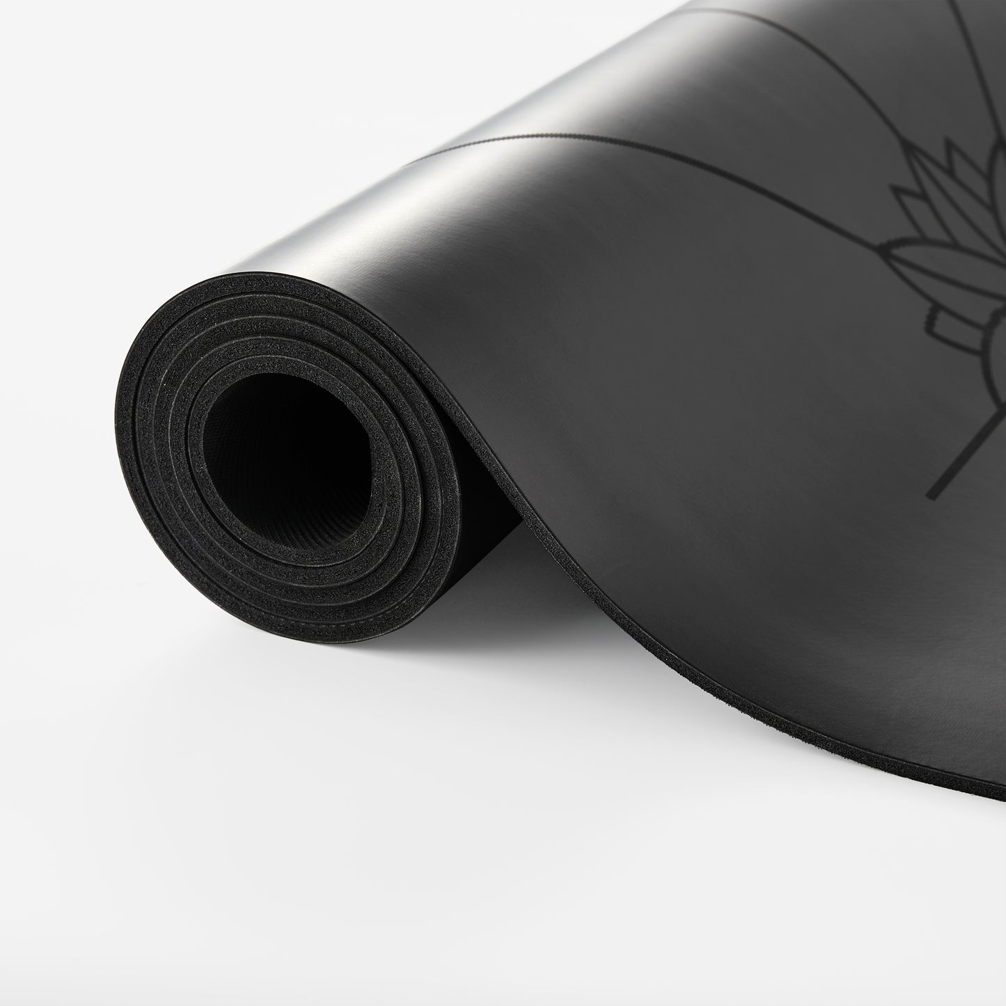 Yoga Ausrichtungs-Matte - Schwarz
