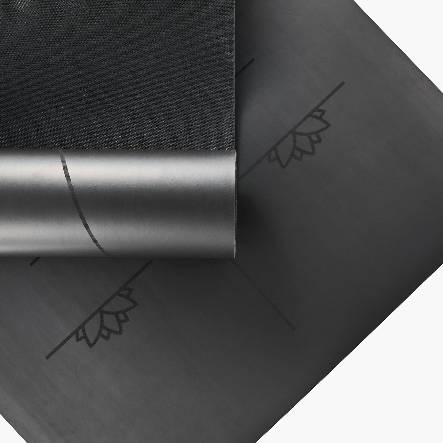 Yoga Ausrichtungs-Matte - Schwarz