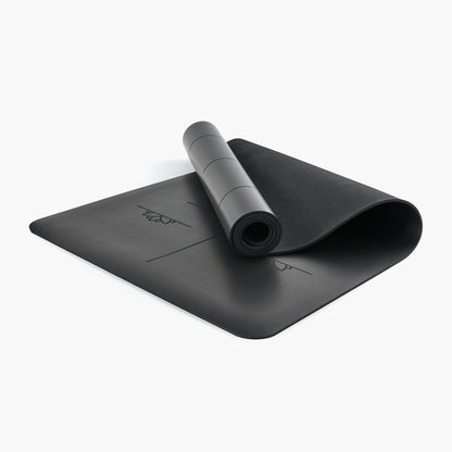 Yoga Ausrichtungs-Matte - Schwarz