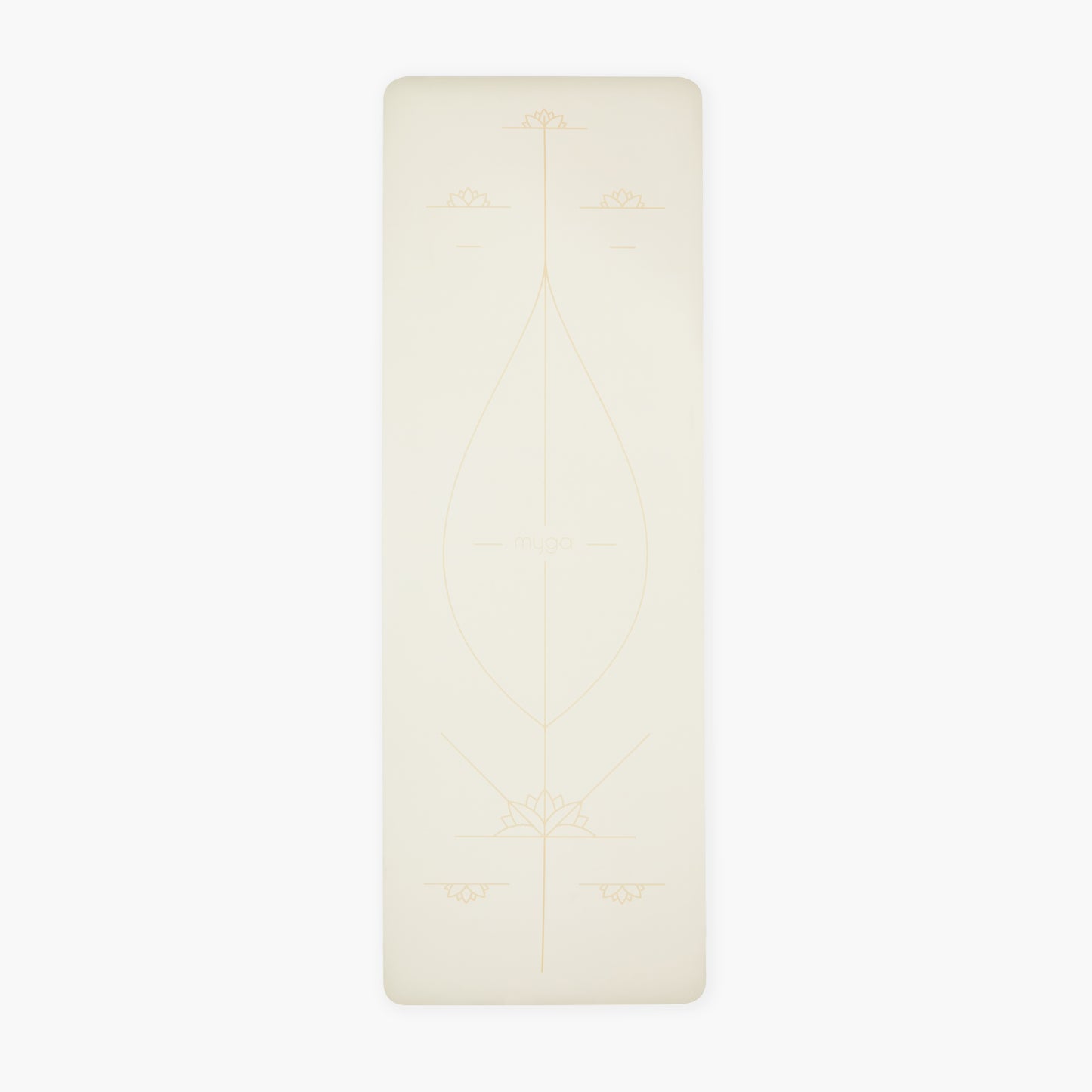 Yoga Ausrichtungs-Matte - Creme