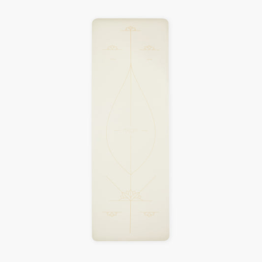 Yoga Ausrichtungs-Matte - Creme