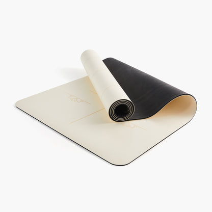 Yoga Ausrichtungs-Matte - Creme