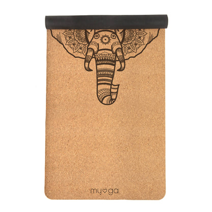 Extra Large Cork Yoga Mat - Elephant