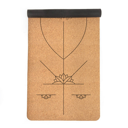 Tapis de yoga en liège extra-large - Tapis d'alignement