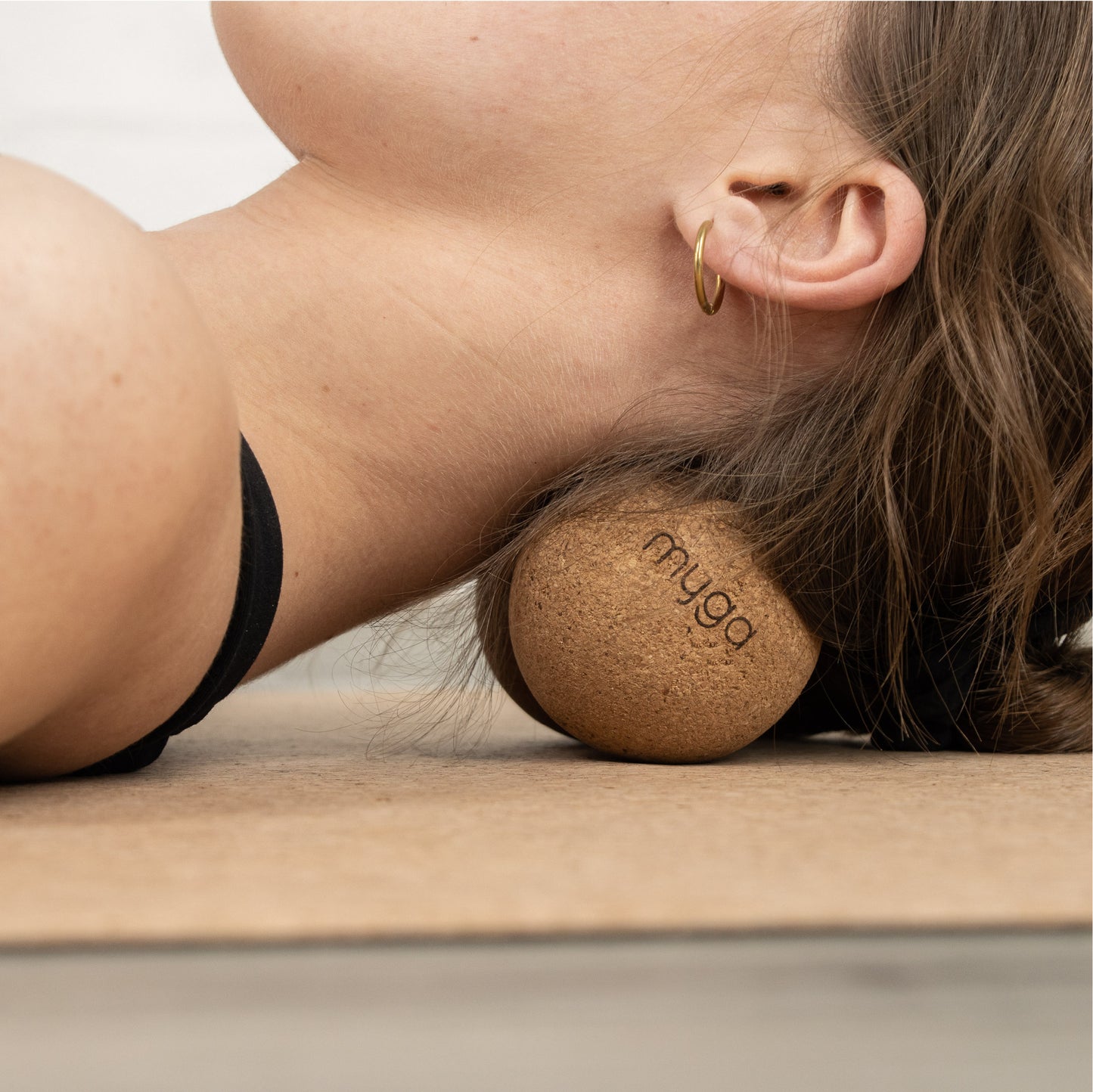 Kork Faszien-Massage-Ball - Peanut