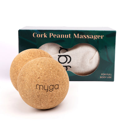 Kork Faszien-Massage-Ball - Peanut