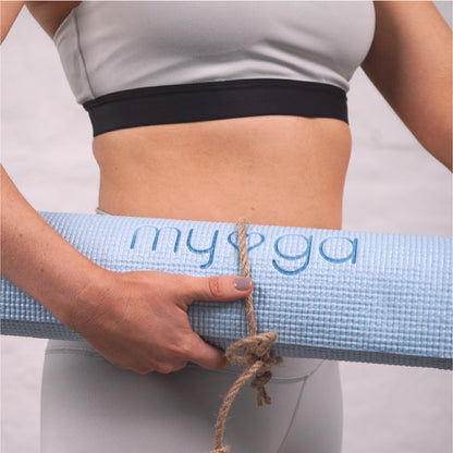 Yogamatte - Himmelblau - Rutschfeste Übungsmatte für Yoga & Fitness