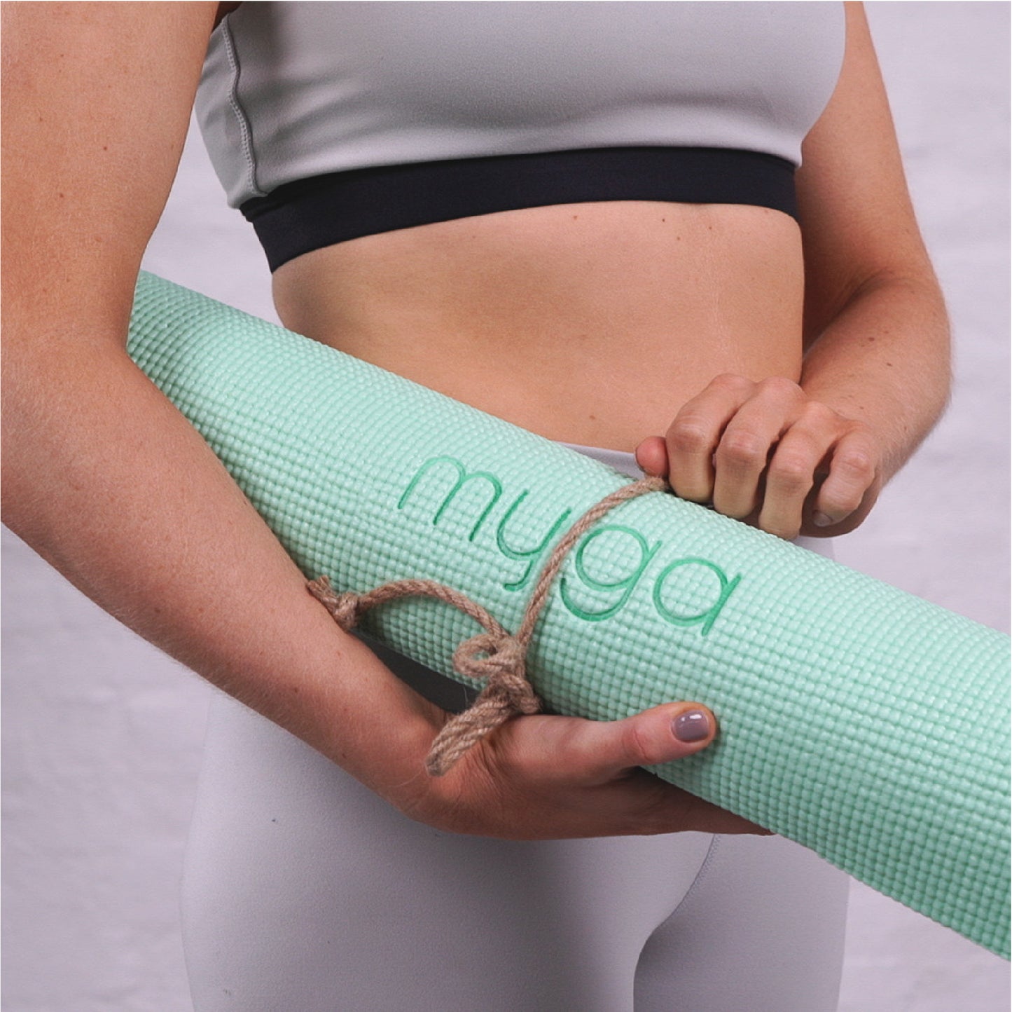 Yogamatte - Salbei - Rutschfeste Übungsmatte für Yoga & Fitness