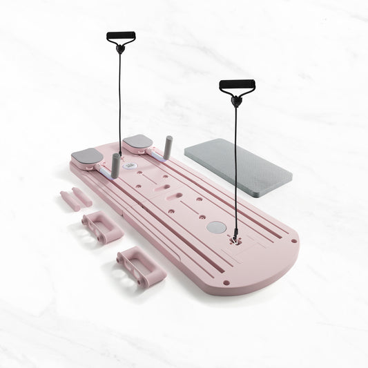 Tragbares Pilates Reformer Set - Rosa