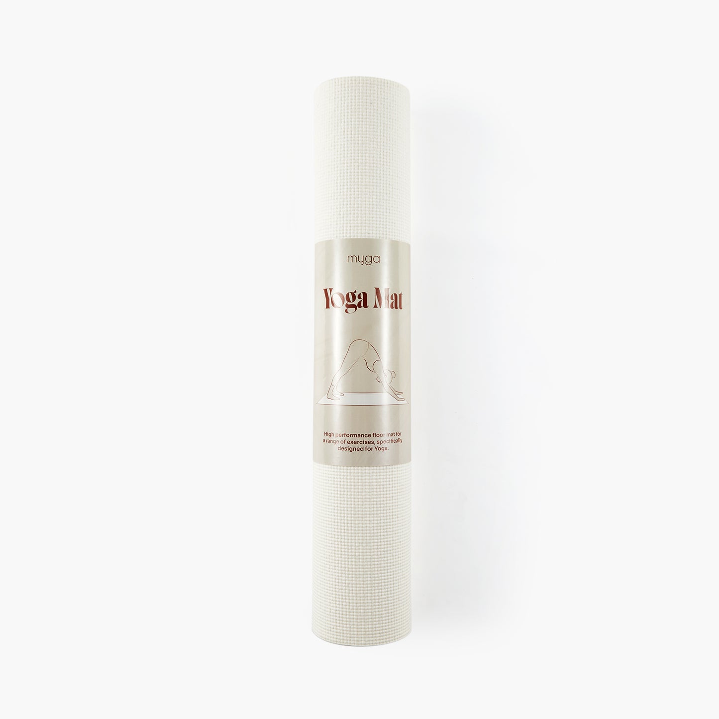 Yogamatte - Cream - Rutschfeste Übungsmatte für Yoga & Fitness