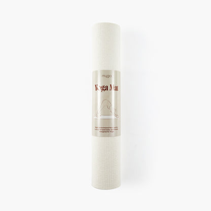 Yogamatte - Cream - Rutschfeste Übungsmatte für Yoga & Fitness