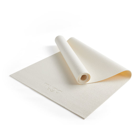 Yogamatte - Cream - Rutschfeste Übungsmatte für Yoga & Fitness
