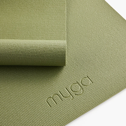 Yogamatte - Moosgrün- Rutschfeste Übungsmatte für Yoga & Fitness