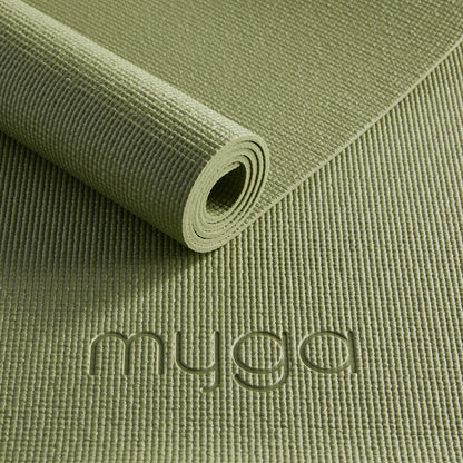 Yogamatte - Moosgrün- Rutschfeste Übungsmatte für Yoga & Fitness
