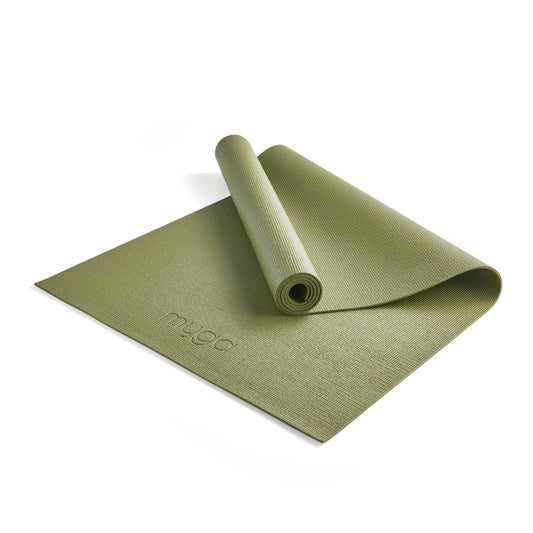 Yogamatte - Moosgrün- Rutschfeste Übungsmatte für Yoga & Fitness