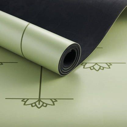 Yoga Ausrichtungs-Matte - Moosgrün