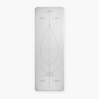 Yoga Ausrichtungs-Matte - Grau