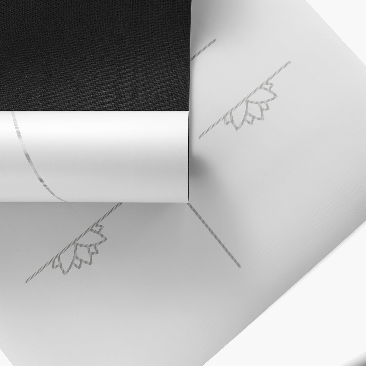 Yoga Ausrichtungs-Matte - Grau