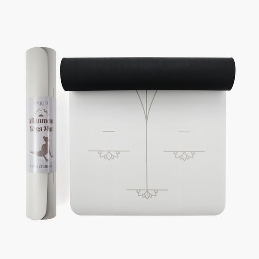 Yoga Ausrichtungs-Matte - Grau