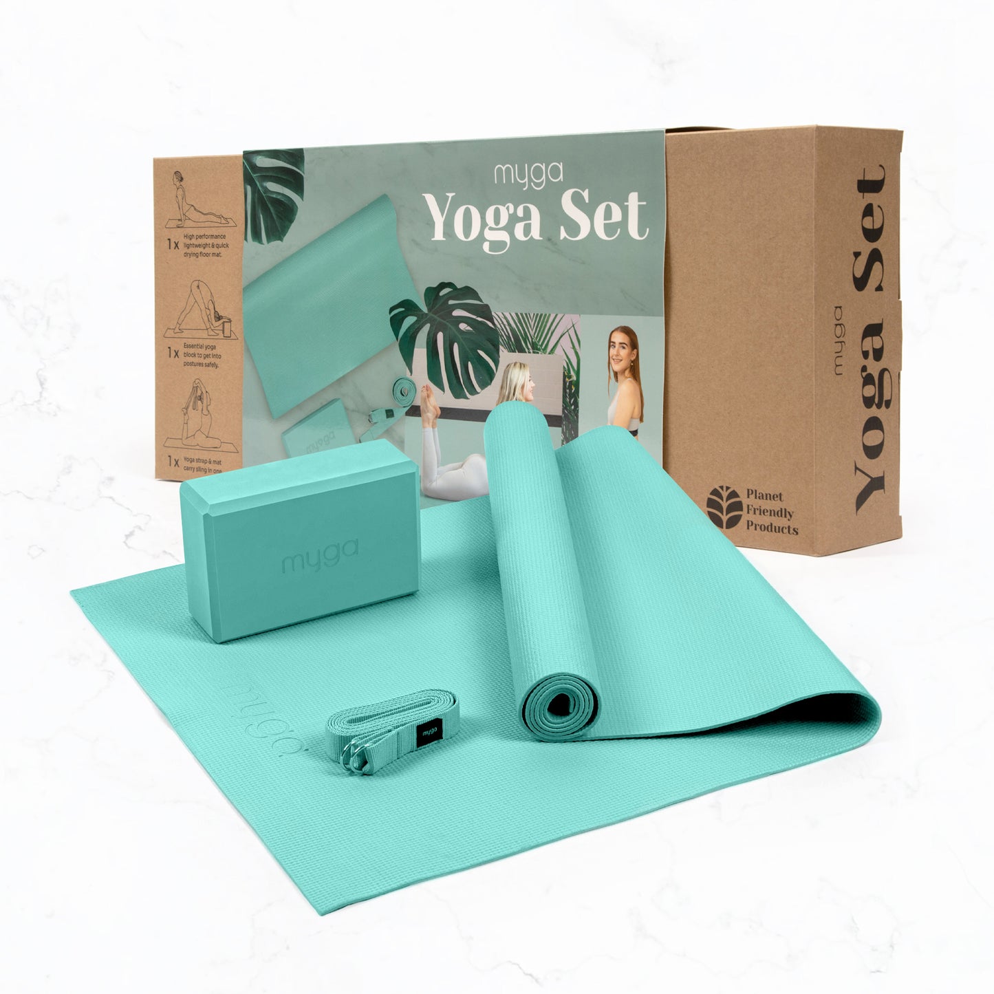 Yoga-Einsteiger-Set - Türkis