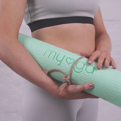 Yogamatte - Salbei - Rutschfeste Übungsmatte für Yoga & Fitness